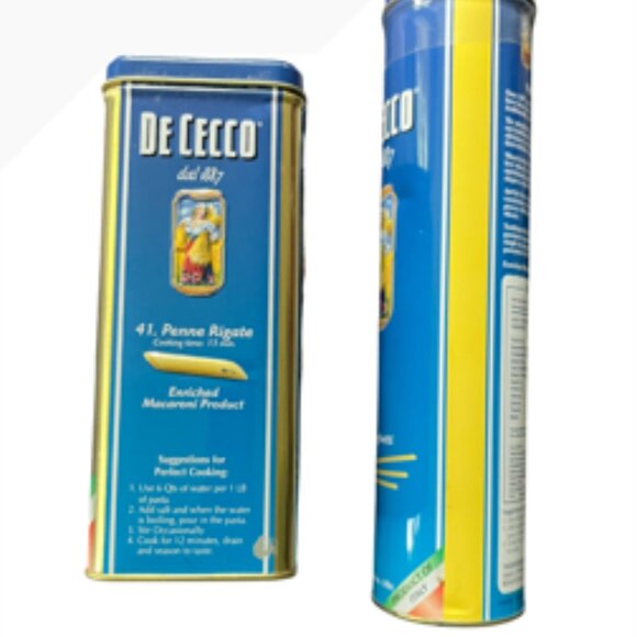 Vintage DE CECCO Pasta Tins - Picture 3 of 8